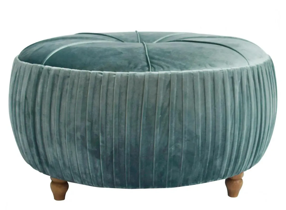 Helena Large Ottoman in Emerald by New Pacific Direct