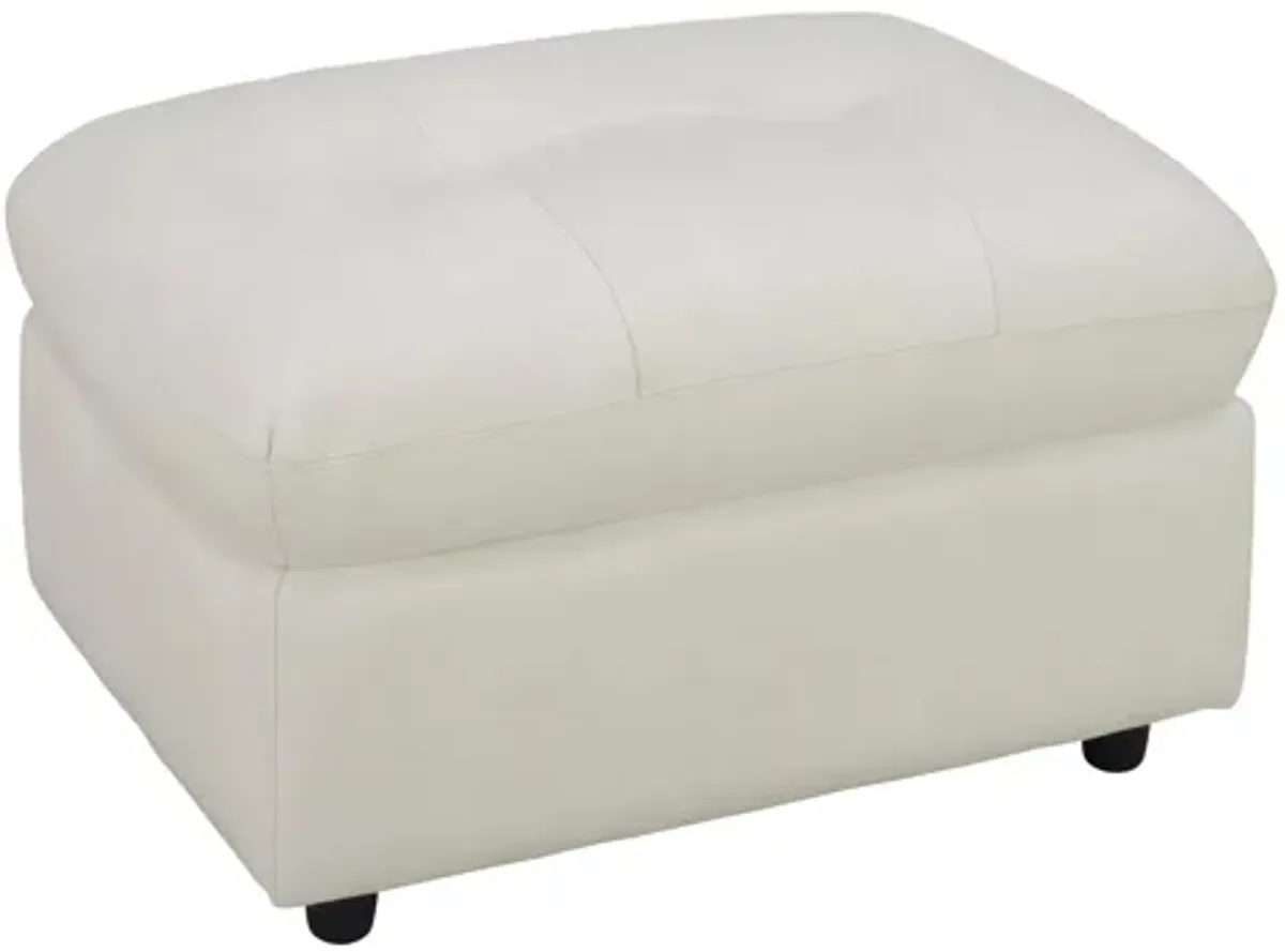 Damar Leather Ottoman