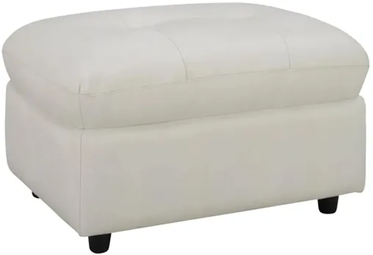 Damar Leather Ottoman