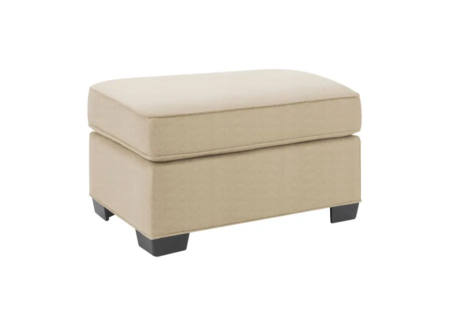 Glendora Ottoman in Santa Rosa Linen by H.M. Richards