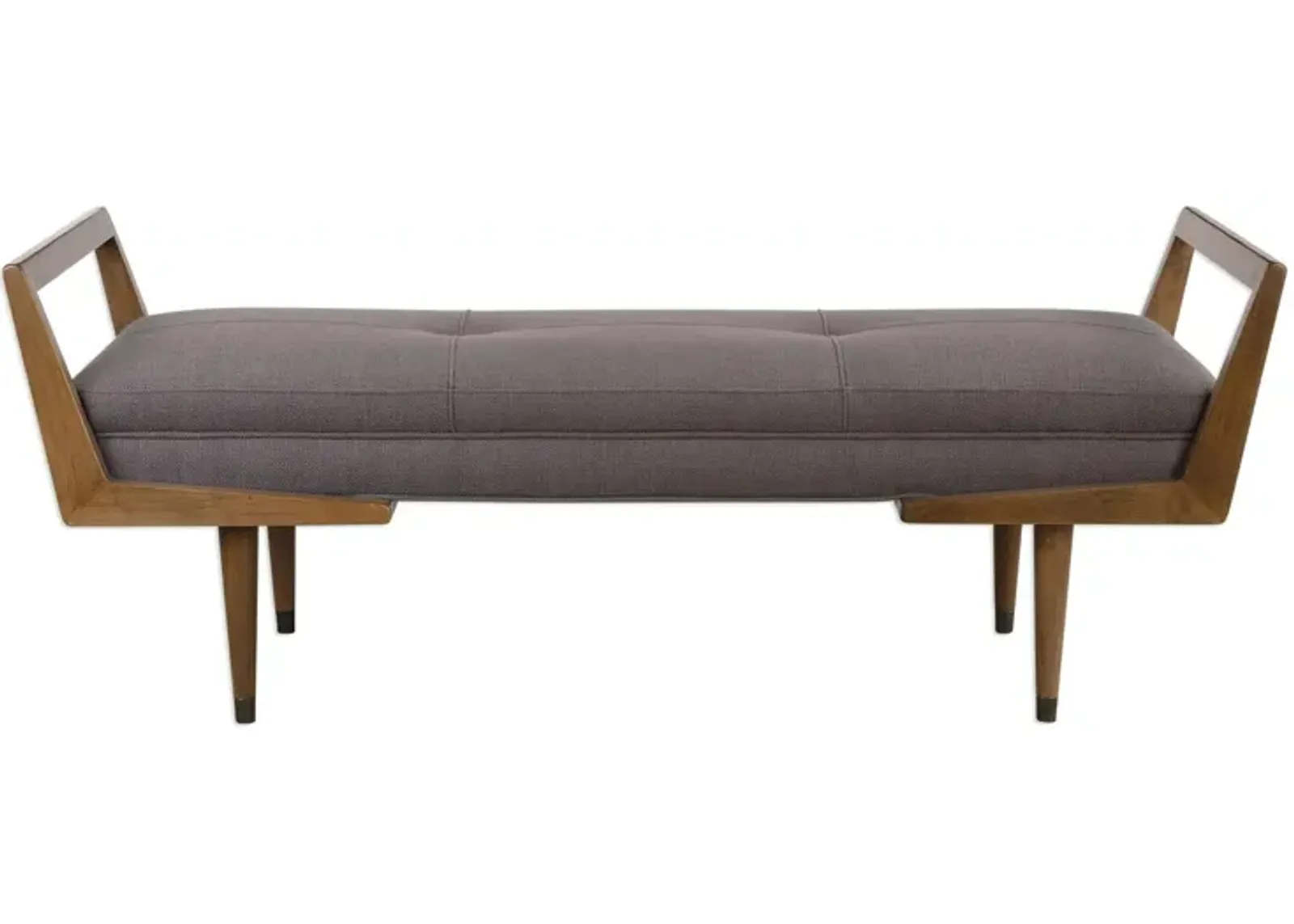 Waylon Bench in Taupe Gray by Uttermost