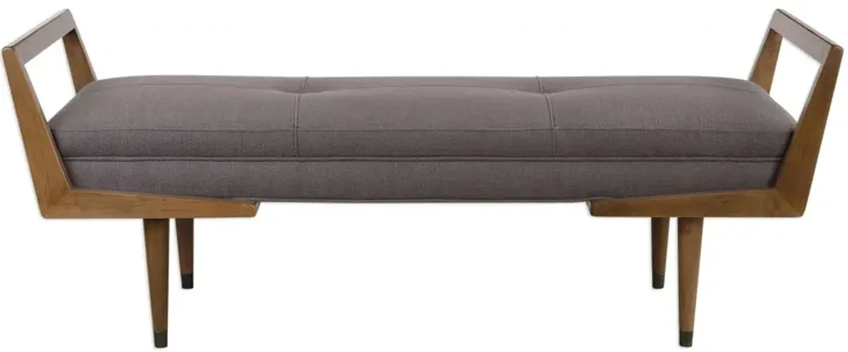 Waylon Bench in Taupe Gray by Uttermost