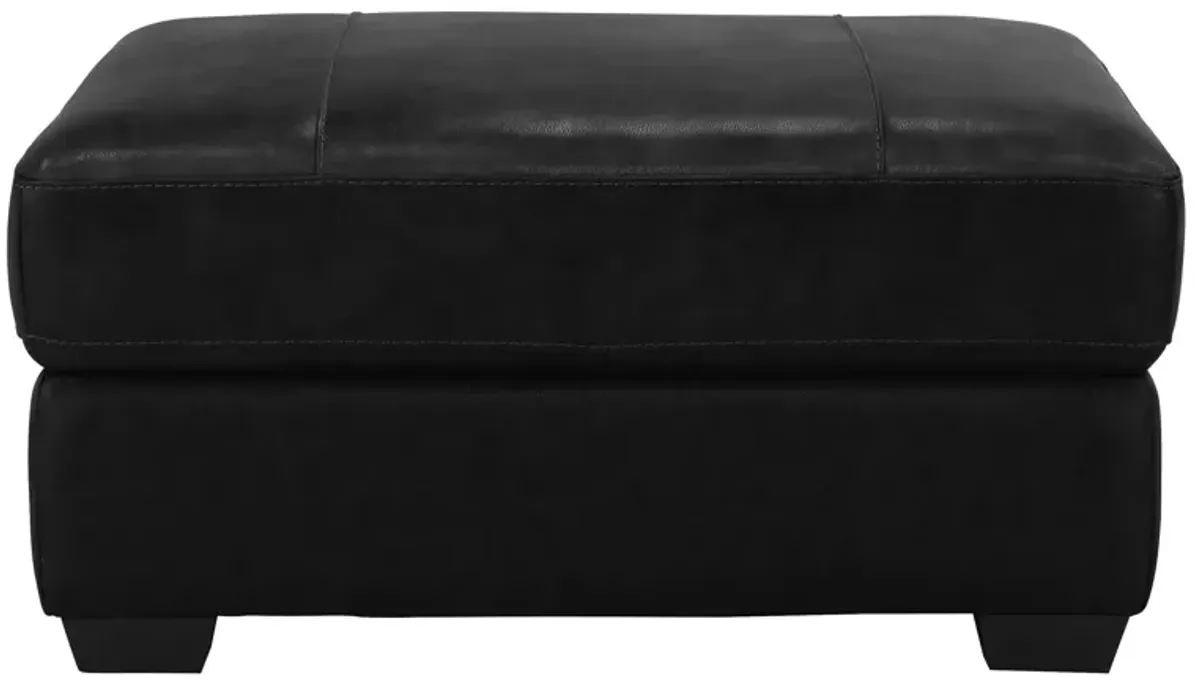 Cocktail Ottoman w/ Casters in Black by Bellanest