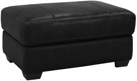 Cocktail Ottoman w/ Casters in Black by Bellanest
