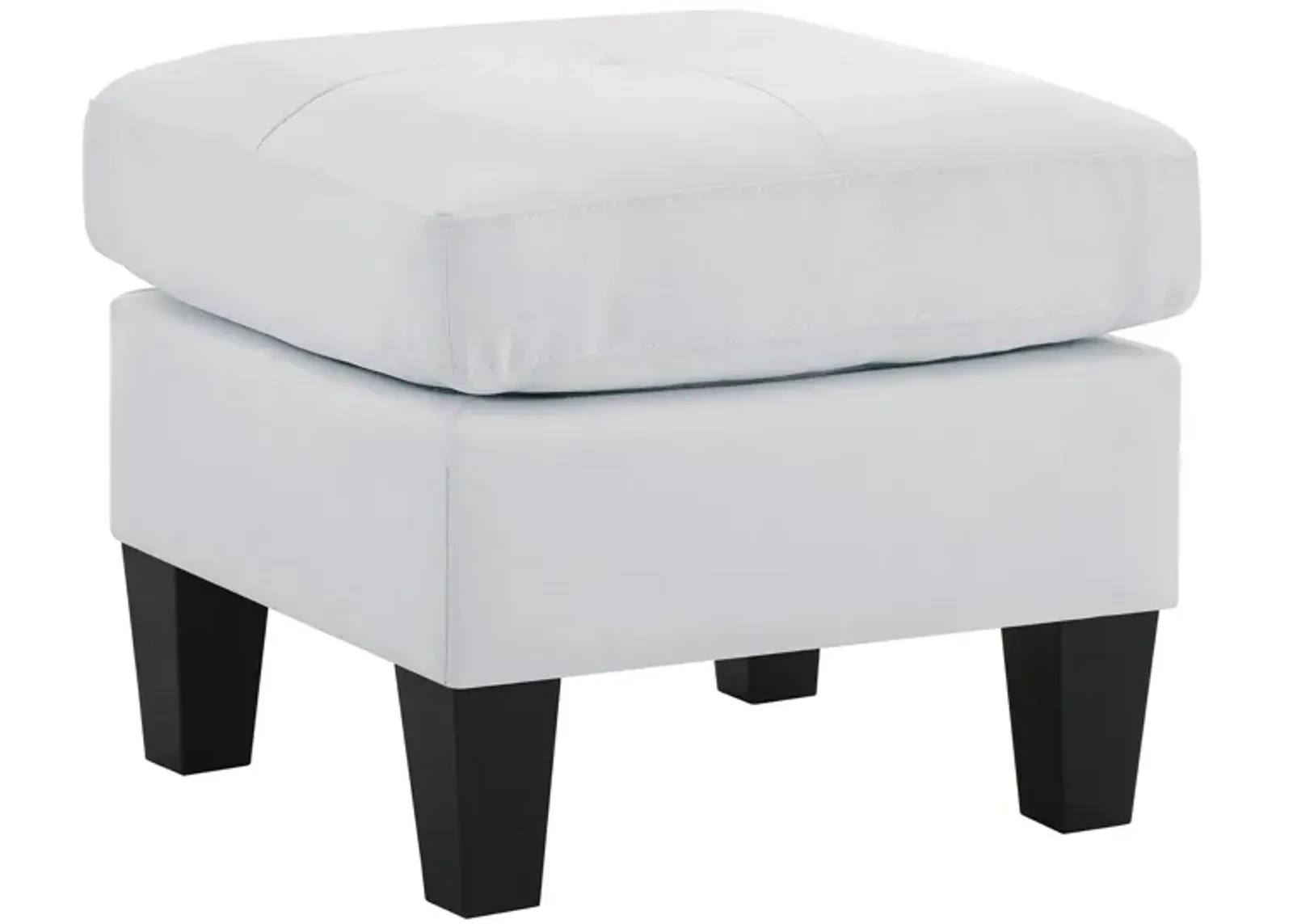 Newbury Ottoman by Glory Furniture in White by Glory Furniture