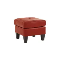 Newbury Ottoman by Glory Furniture in Red by Glory Furniture