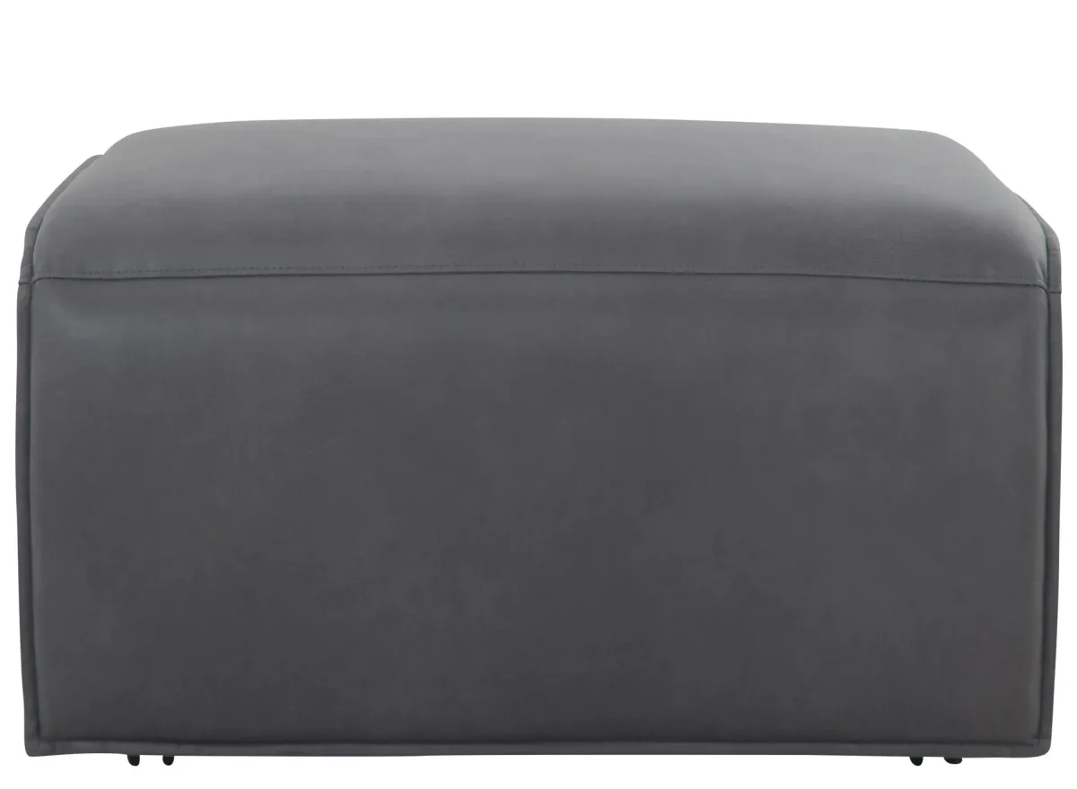 ModularTwo Cocktail Ottoman w/ Casters in Teramo Charcoal by Bellanest