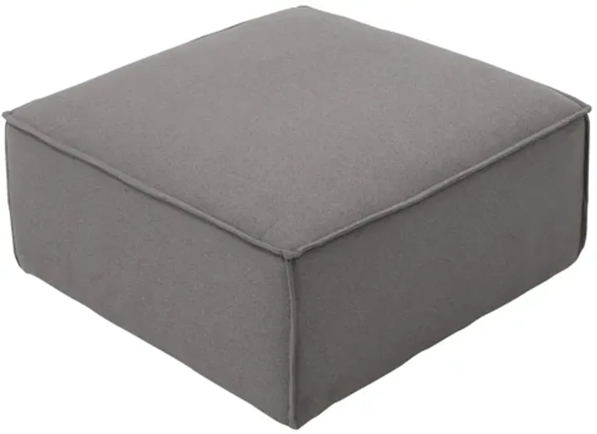 Loris Chenille Ottoman