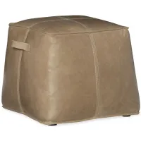 Dizzy Leather Ottoman in Brown by Hooker Furniture