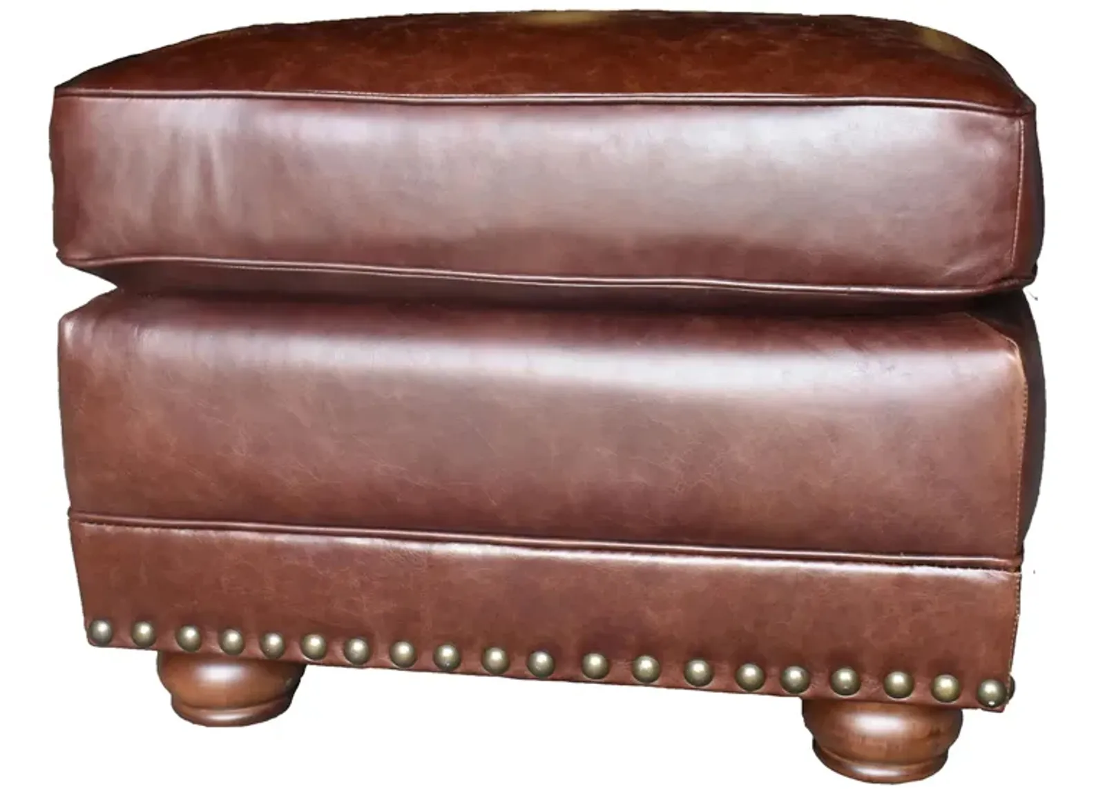 Hardwick Ottoman in Cocoa Brompton by Lea Unlimited