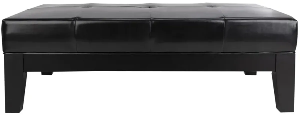 Mystic Cocktail Ottoman in Black by Safavieh