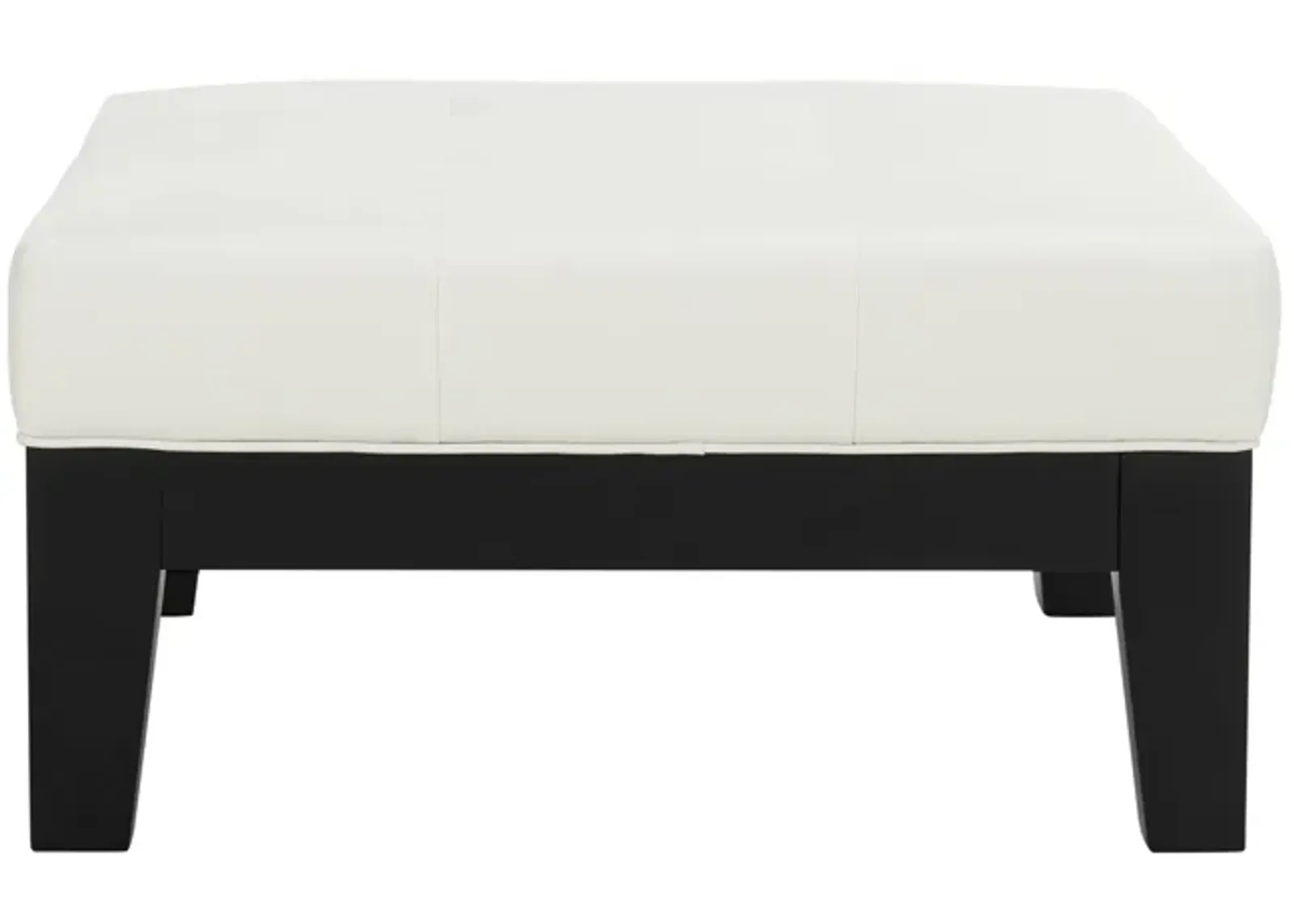 Joanie Square Ottoman in White by Safavieh