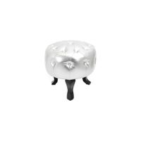 Ohura Ottoman in Silver by Lumisource