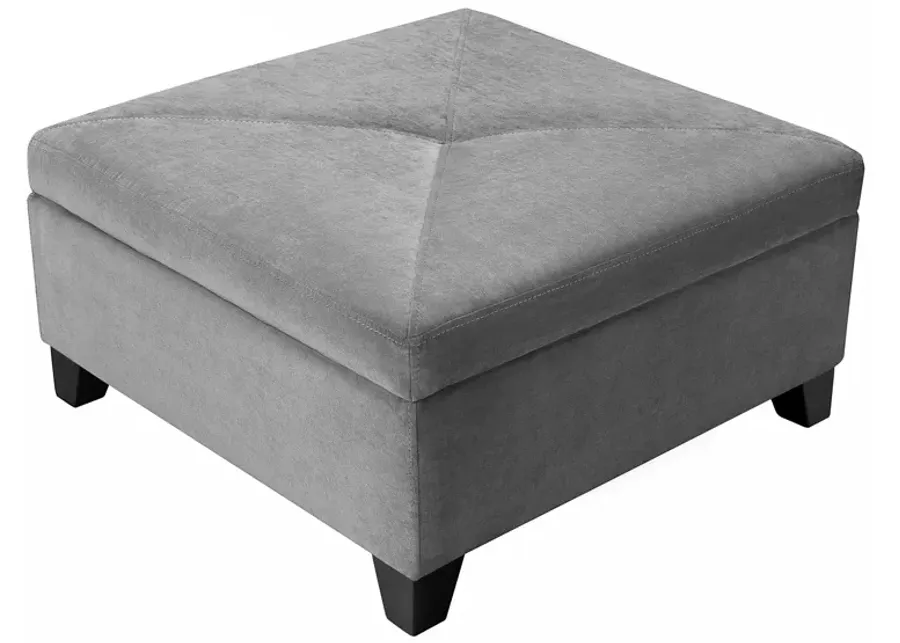 Artemis II Storage Ottoman in Gypsy Smoked Pearl by Jonathan Louis