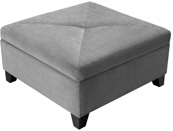 Artemis II Storage Ottoman in Gypsy Smoked Pearl by Jonathan Louis