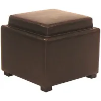 Cameron Storage Ottoman in Brown by New Pacific Direct