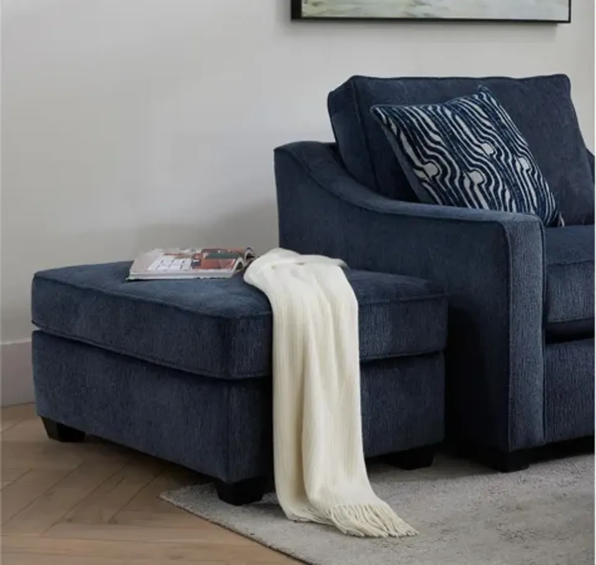Arro Chair-and-a-Half Ottoman