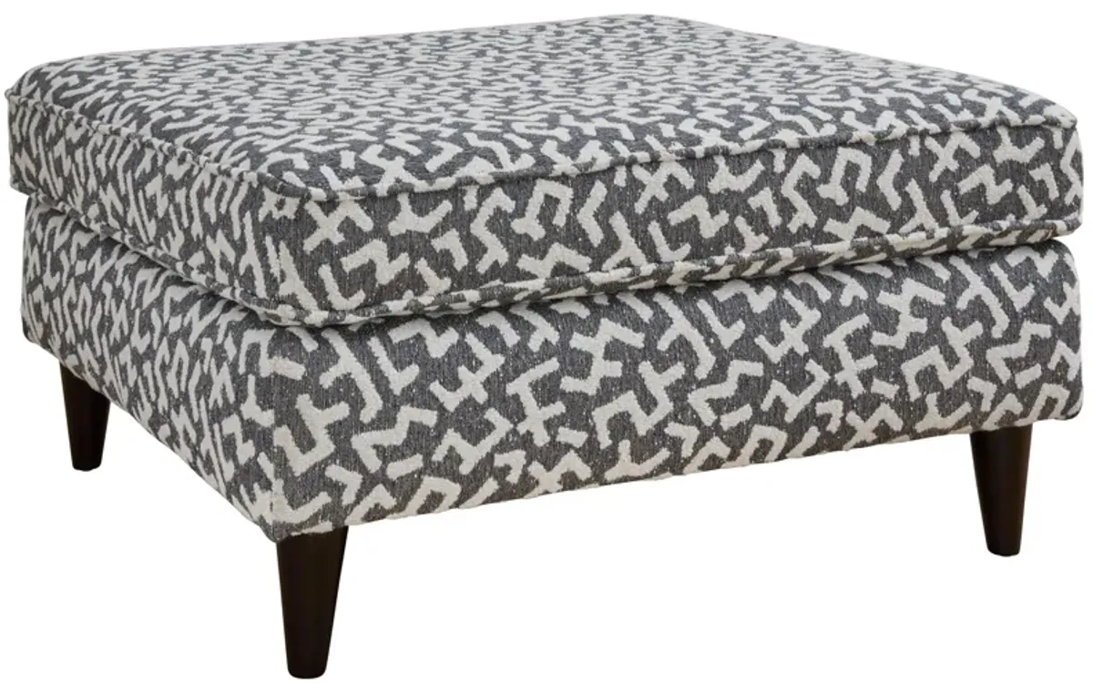 Durango Cocktail Ottoman in Denim by Fusion Furniture