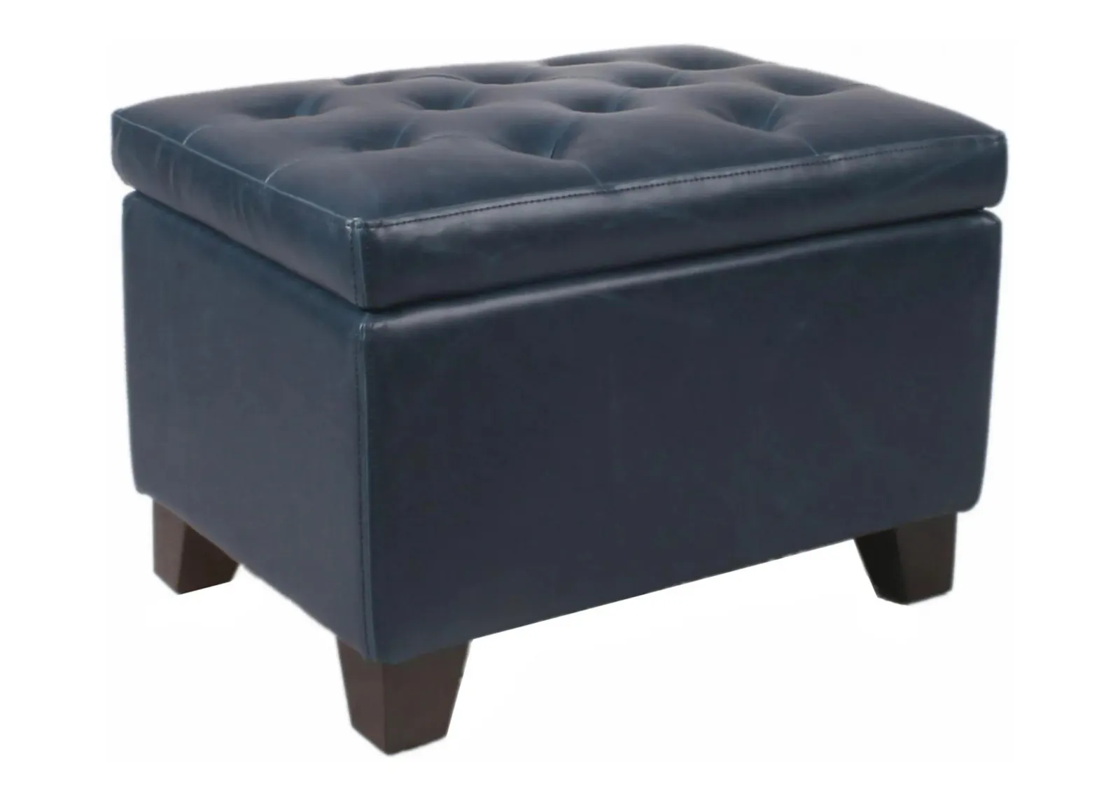 Julian Storage Ottoman in Vintage Blue by New Pacific Direct