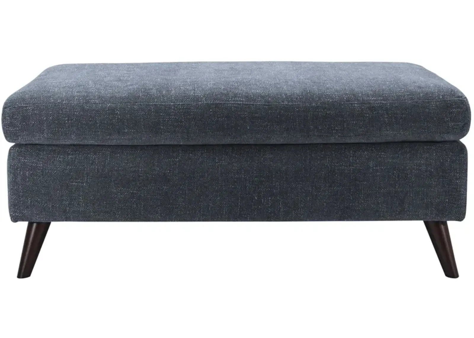 Caruso Cocktail Ottoman in Camila Indigo by H.M. Richards