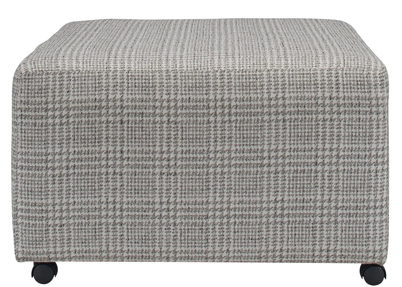 Suzanne Cocktail Ottoman in Glenplaid Berber by Corinthian