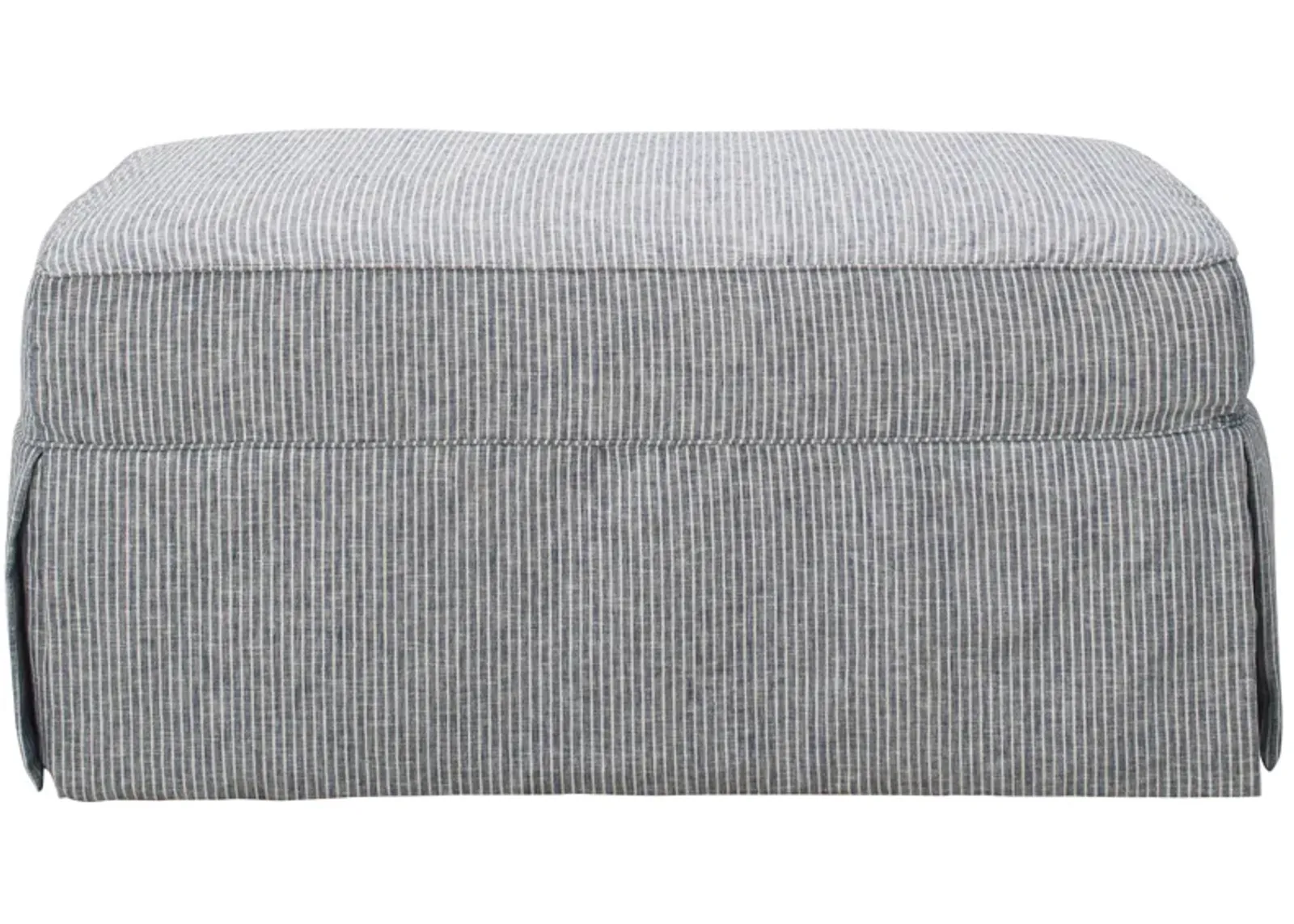 Lakeside Ottoman in Denim by H.M. Richards