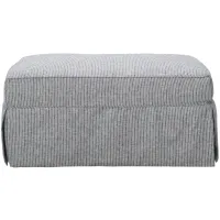 Lakeside Ottoman in Denim by H.M. Richards