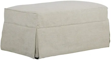 Lakeside Ottoman in Haven Linen by H.M. Richards