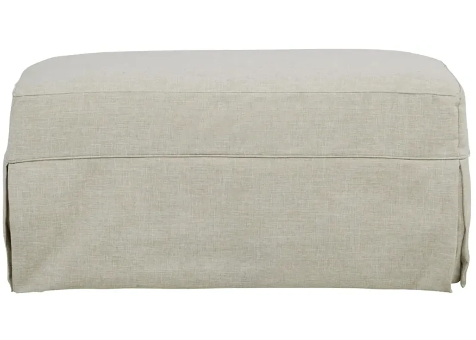 Lakeside Ottoman in Haven Linen by H.M. Richards