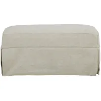 Lakeside Ottoman in Haven Linen by H.M. Richards