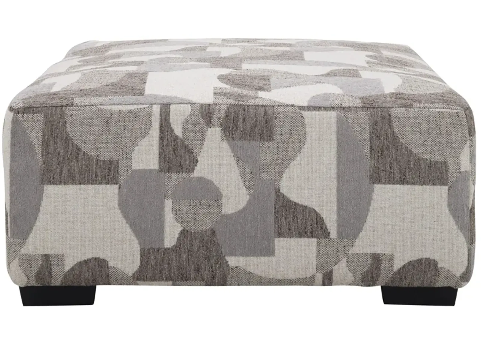 Carter Cocktail Ottoman in Brown, Off-White, Gray, Beige by Bellanest