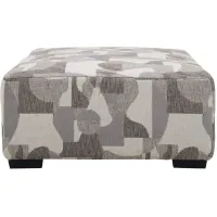 Carter Cocktail Ottoman in Brown, Off-White, Gray, Beige by Bellanest