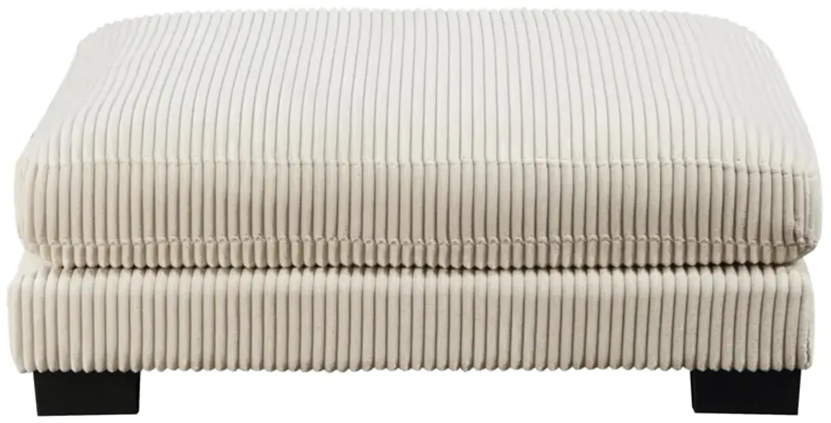 Maverick Cocktail / Bumper Ottoman in Corduroy Beige by Bellanest