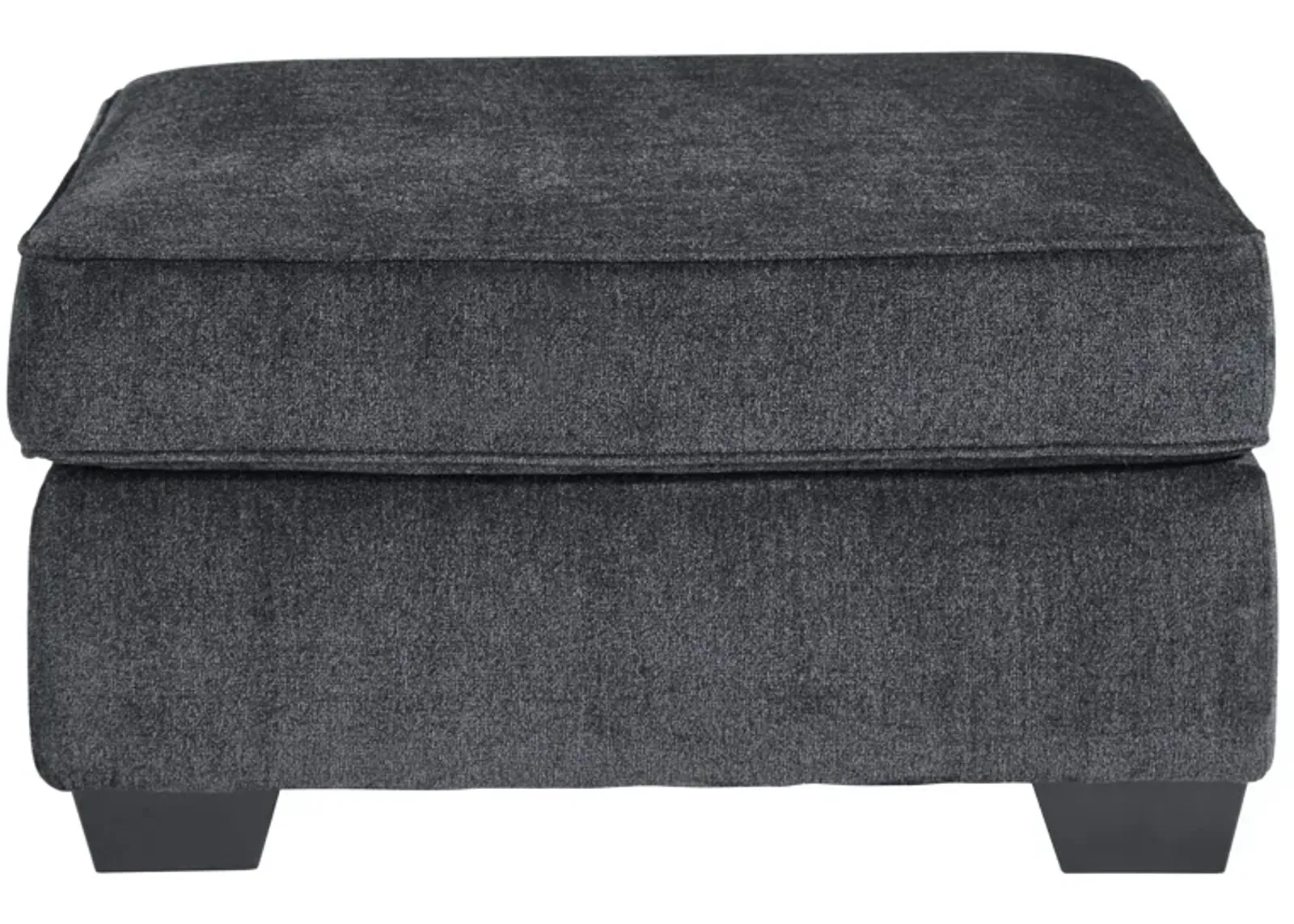 Adelson Chenille Cocktail Ottoman in Slate Gray by Ashley Furniture