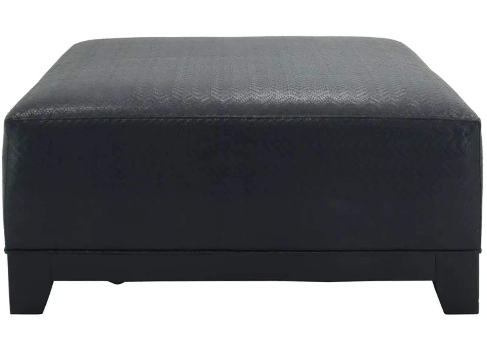 Wilkinson Cocktail Ottoman in Wicker Park Ebony by H.M. Richards