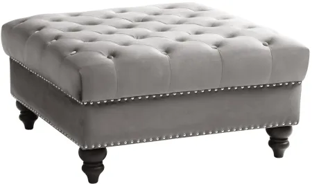 Nola Ottoman in Dark Gray by Glory Furniture