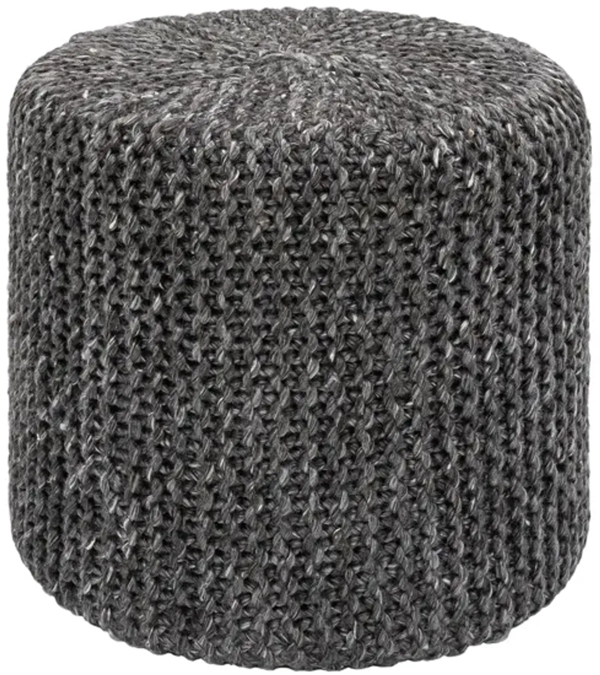 Prado Pouf in Charcoal by Surya