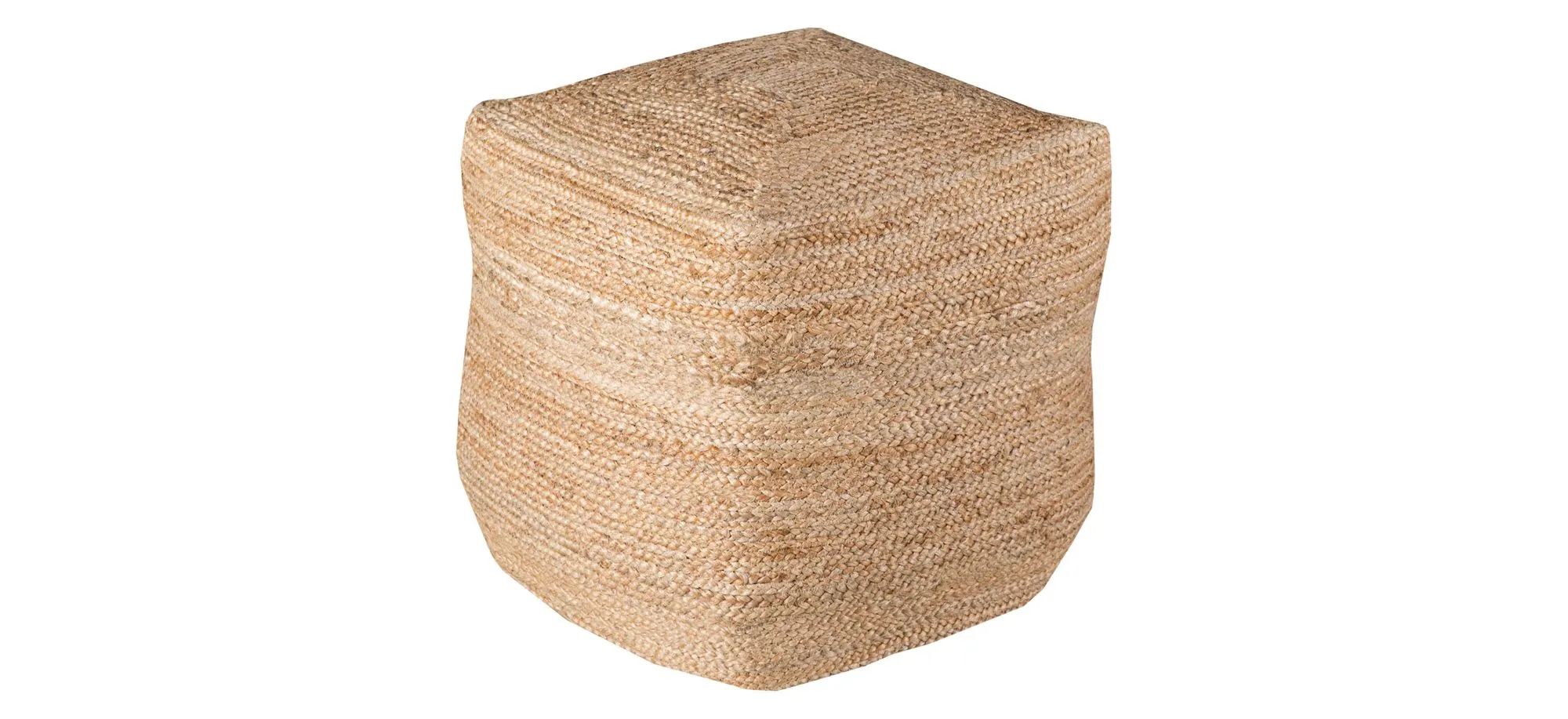 Jute Pouf in Tan by Surya