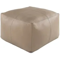 Sheffield Pouf in Khaki, Taupe by Surya