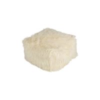 Kharaa Pouf in White by Surya