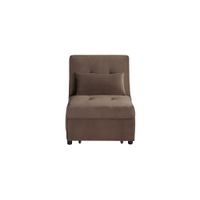 Fraser Chair with Pullout Bed in Brown by Bellanest