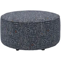 Loxley Cocktail Ottoman in Calculate Denim by Fusion Furniture