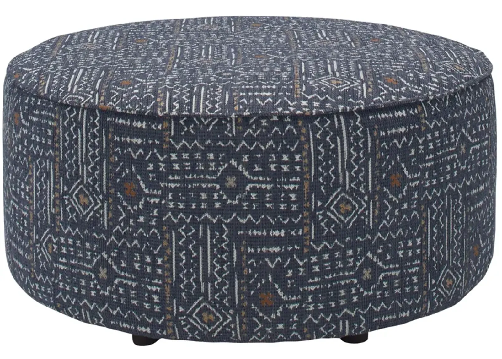 Loxley Cocktail Ottoman in Calculate Denim by Fusion Furniture