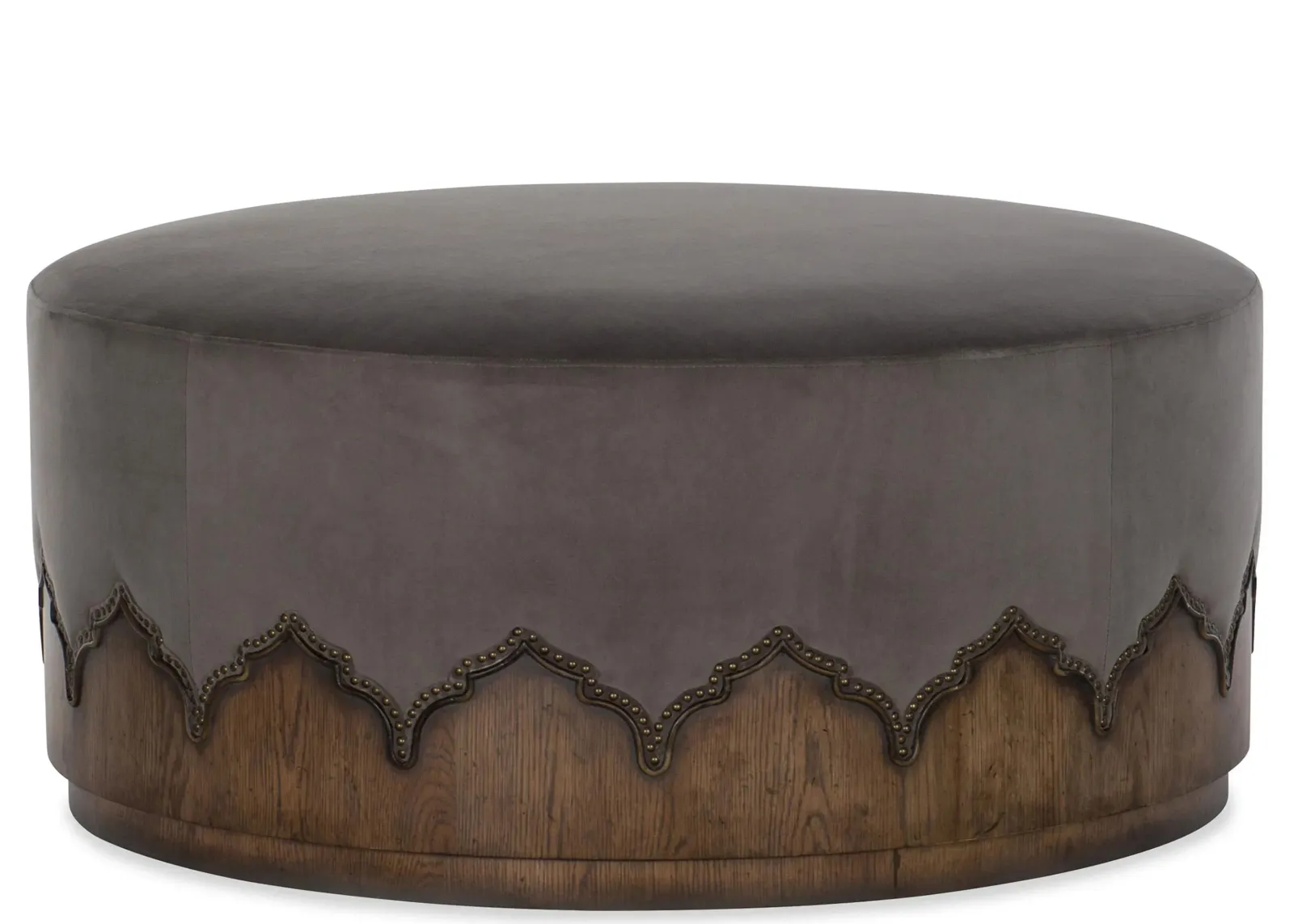 Melange Meyers Cocktail Ottoman in Medium wood by Hooker Furniture