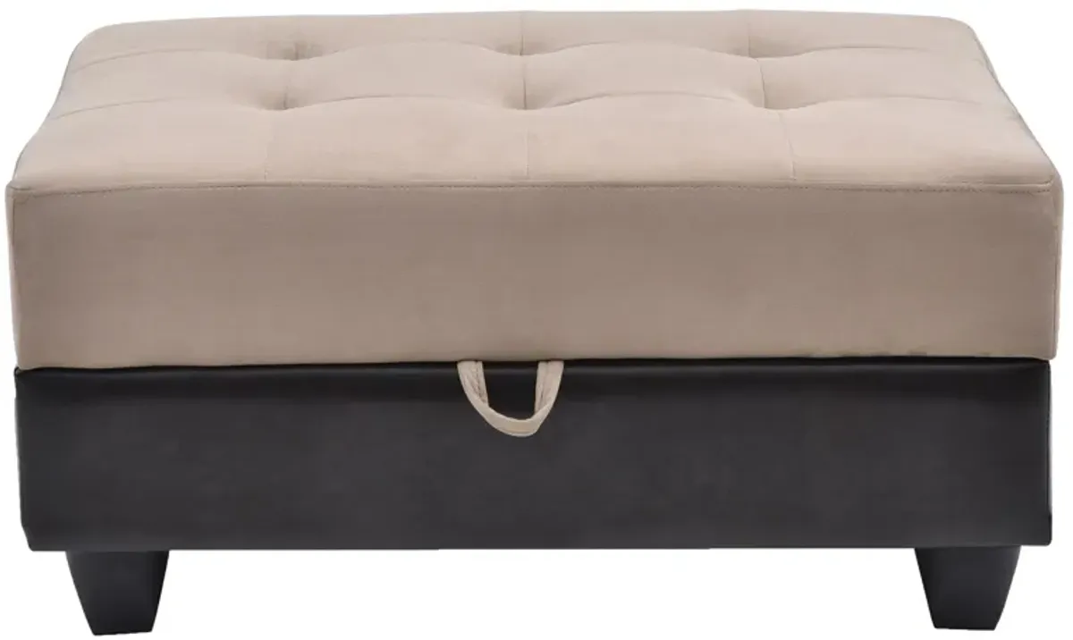 Gallant Storage Ottoman in Mocha by Glory Furniture