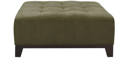 Cityscape Cocktail Ottoman in Suede So Soft Pine by H.M. Richards