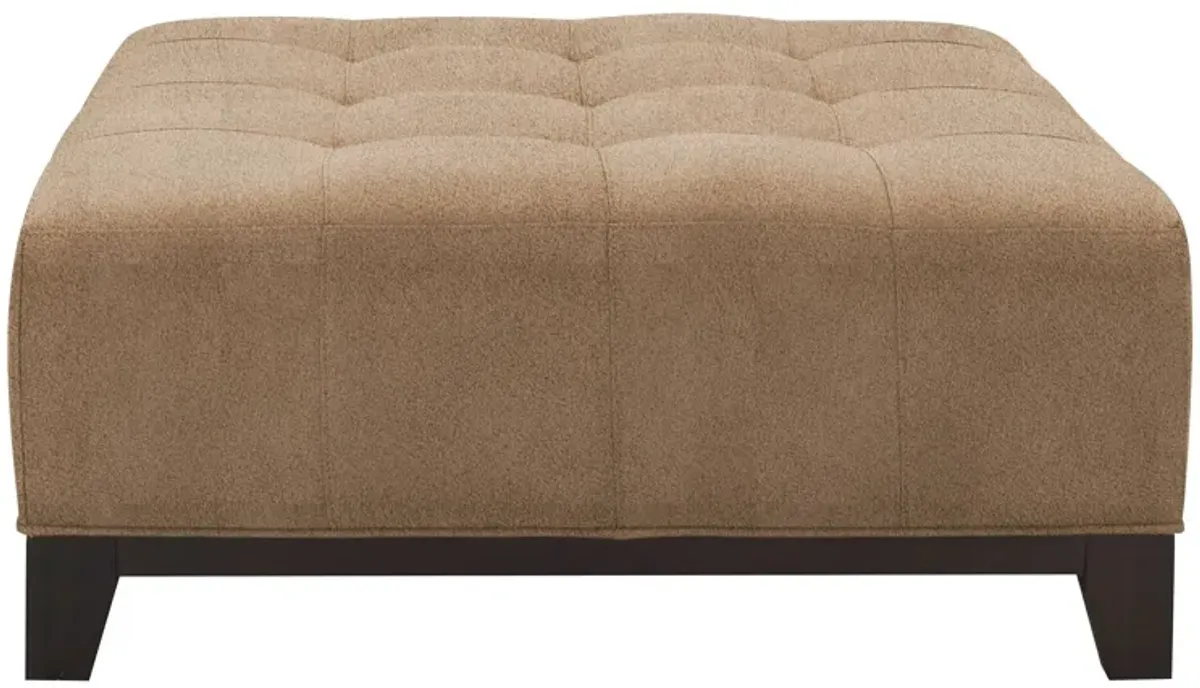 Cityscape Cocktail Ottoman in Suede So Soft Khaki by H.M. Richards