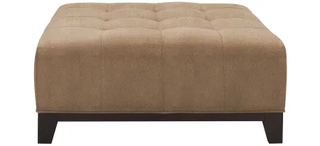 Cityscape Cocktail Ottoman in Suede So Soft Khaki by H.M. Richards