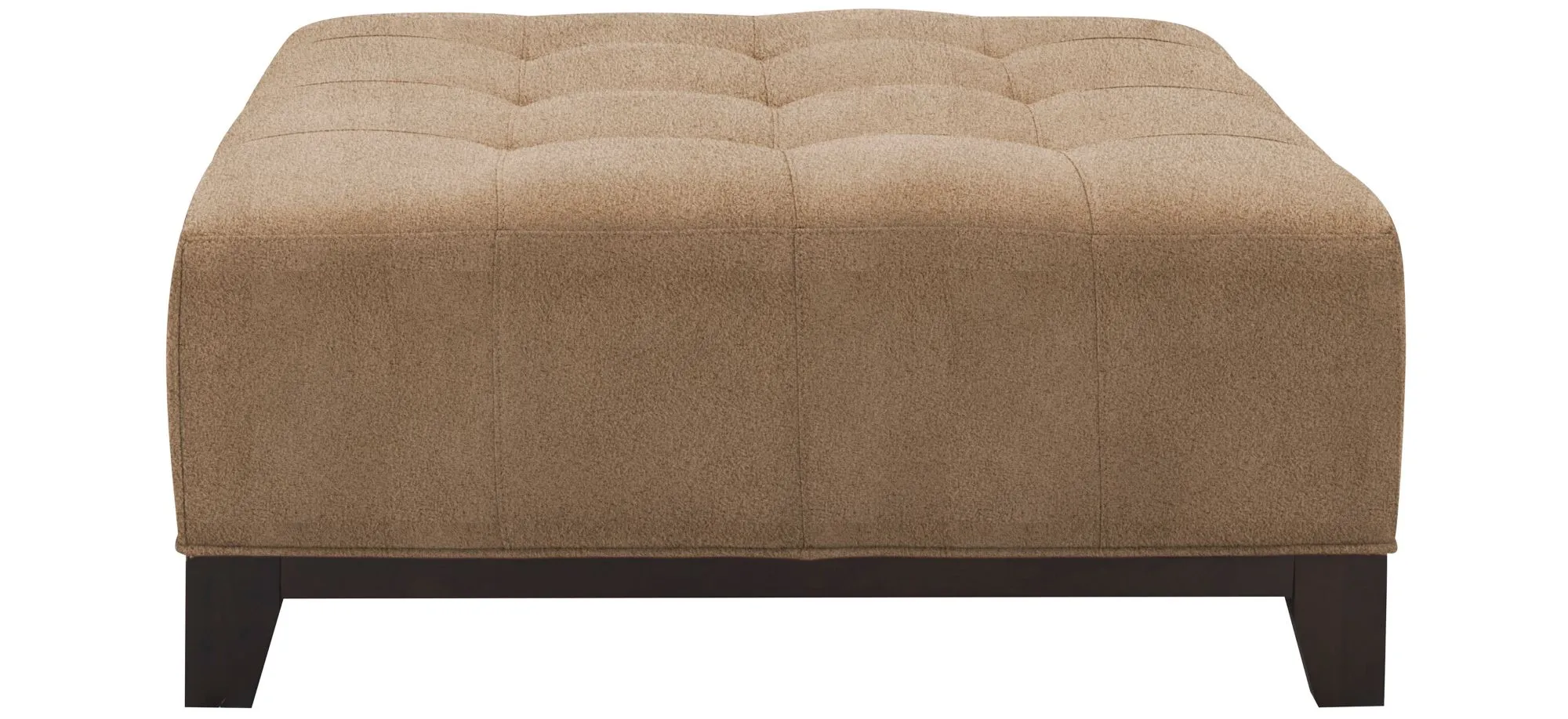 Cityscape Cocktail Ottoman in Suede So Soft Khaki by H.M. Richards