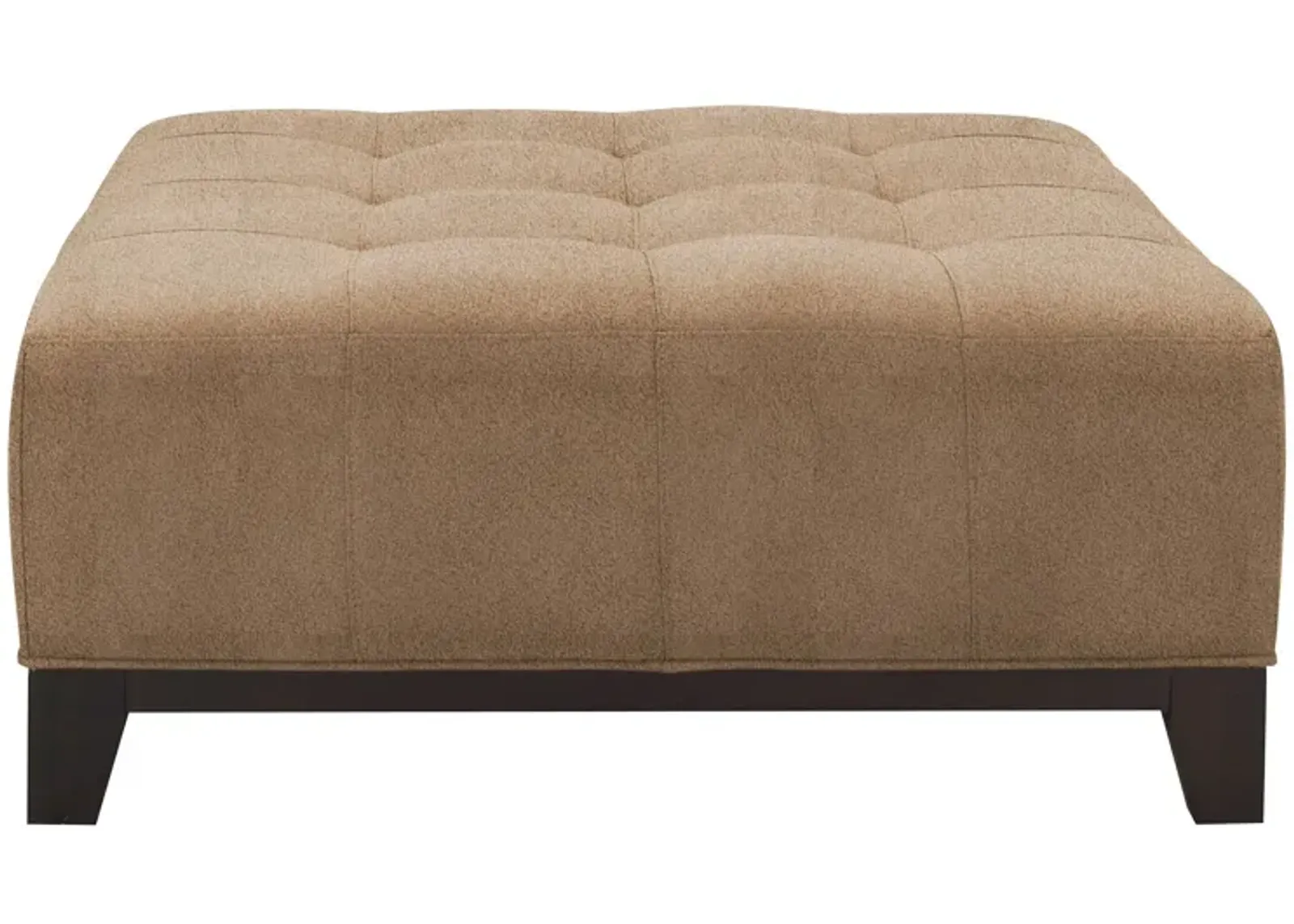 Cityscape Cocktail Ottoman in Suede So Soft Khaki by H.M. Richards